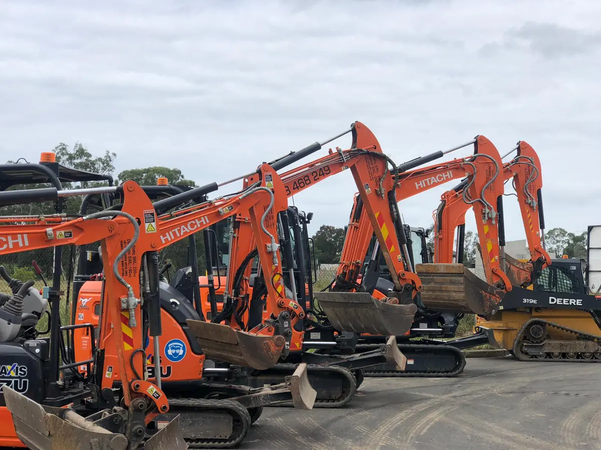 Mustang machine and operator on a Sydney site