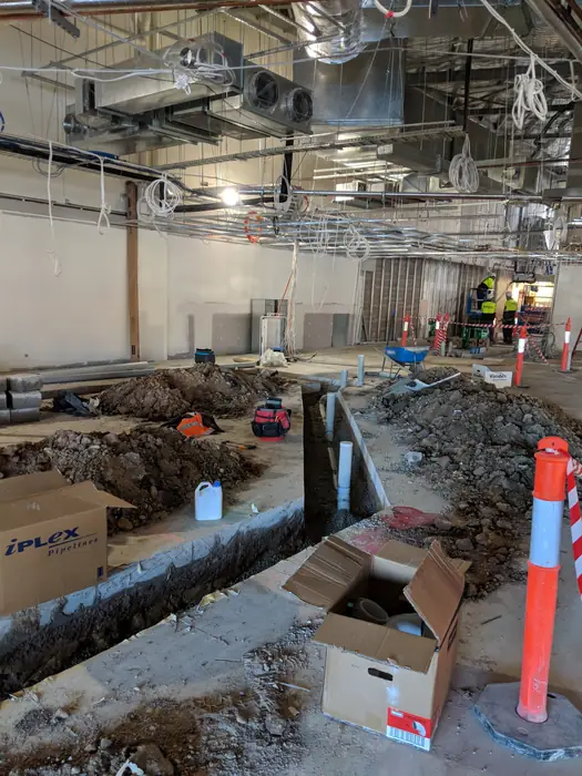 Machine working on a civil site